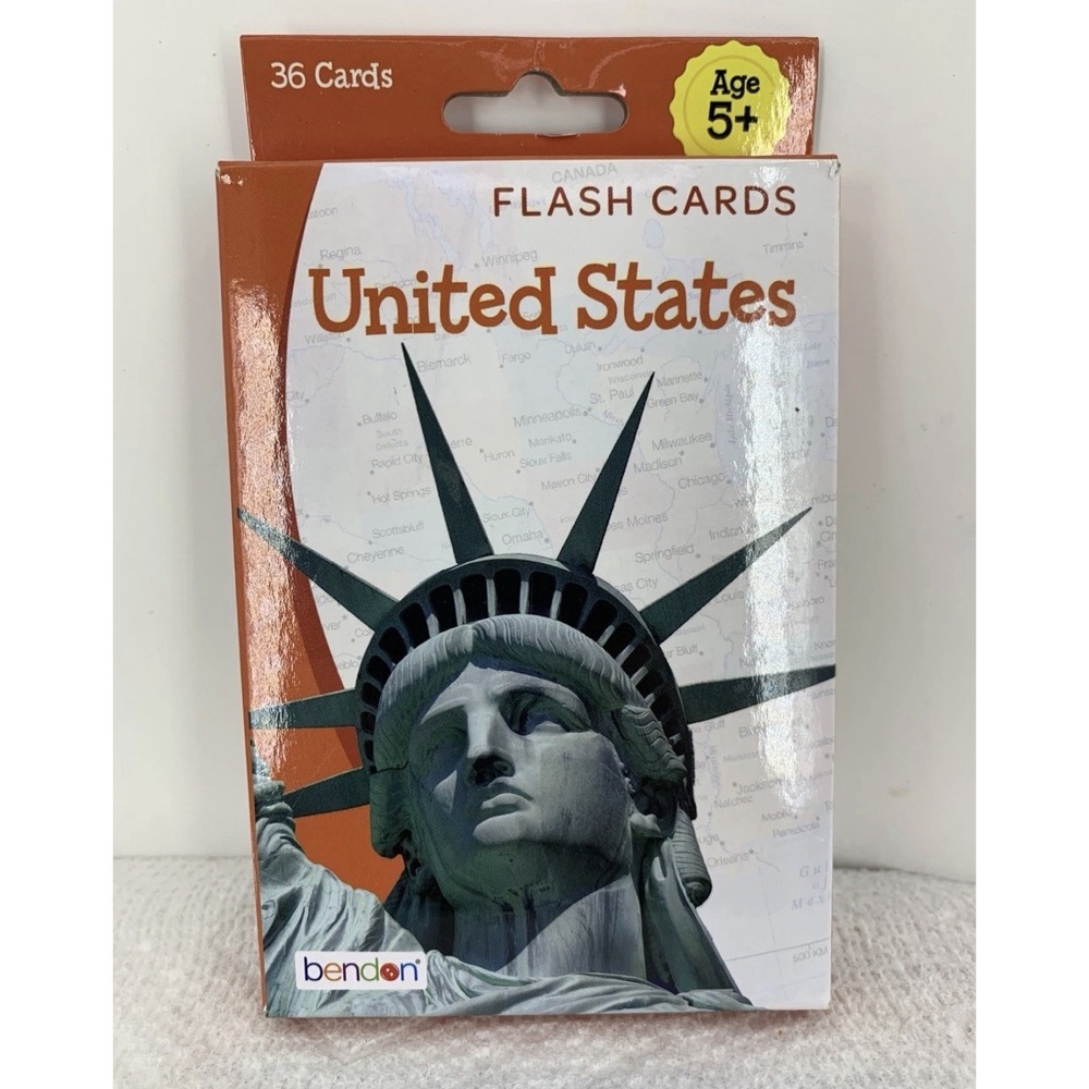 United States Flash Cards Complete Set Educational A+